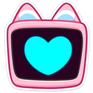 ❤️ tv, heart, monitor, kawaii, cute telegram sticker