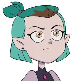 😠 Amity Blight The Owl House การ์ตูน, แอนิเมชั่น, ตัวละคร, The Owl House, Amity Blight, ดิสนีย์ telegram sticker