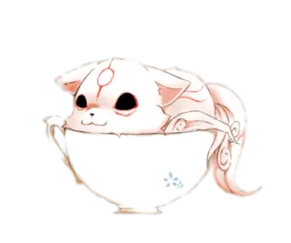 😙 Amaterasu Ōkami Amaterasu, Ōkami, Videospiel, Hund, Teetasse, Wolf telegram sticker