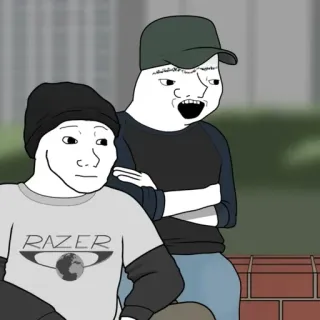 😐 RAZER meme, wojak, characters, razer telegram sticker