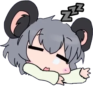 😴 ZZZ tidur, binatang, anime, imut, tidur telegram sticker