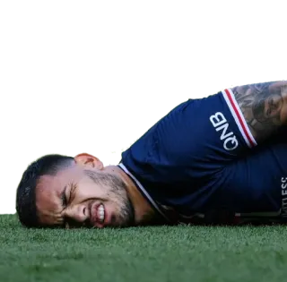 💩 QNB football, football, sport, joueur, douleur, blessure telegram sticker