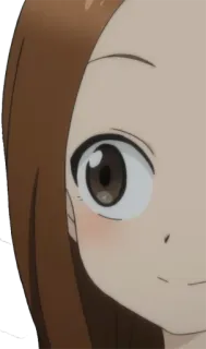 😏 Anime, Cara, Chica, Animación, Manga, Primer plano, Personaje telegram sticker