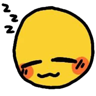 😌 emoji, durmiendo, zzz, cara telegram sticker