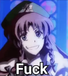💀 Fuck Anime, Palavrão, Ofensivo, Profanidade telegram sticker