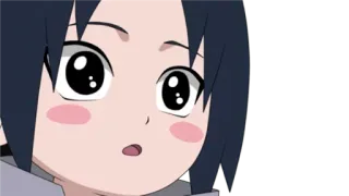 😯 Sasuke Naruto anime, manga, Sasuke Uchiha, chibi telegram sticker