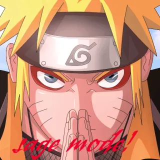 😳 Naruto Sage mode! anime, naruto, sage mode, manga, ninja, anime character telegram sticker