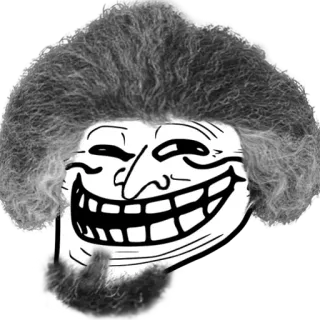 😃 trollface, meme, internet meme, humor, funny, satire telegram sticker