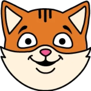 😃 chat, animal, mignon, dessin animé, animal de compagnie, chaton telegram sticker