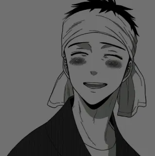 ⚓️ anime, manga, character, headband telegram sticker