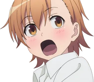 😲 Misaka Mikoto A Certain Scientific Railgun Anime, Chica, Sorprendida, Linda, Misaka Mikoto, A Certain Scientific Railgun telegram sticker