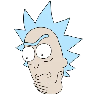 😓 Rick Sanchez Rick and Morty Dibujos animados, Adult Swim, Ciencia ficción, Comedia, Rick y Morty, Rick Sanchez telegram sticker