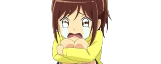 🔰 anime, crying, sad, emotional, cartoon, girl telegram sticker