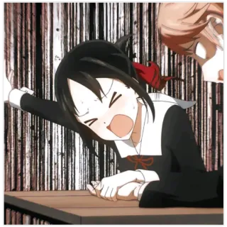 🇲🇹 Kaguya Shinomiya Kaguya-sama: Love Is War 动漫, 卡通, 情感, 震惊, 卡哇伊 telegram sticker