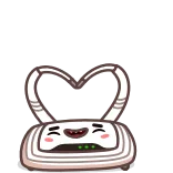 🥰 router, internet, computer, kawaii, hart, liefde telegram sticker