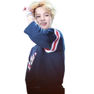 😇 Hi! 人, kpop, 男性, 金髪, ハイ telegram sticker