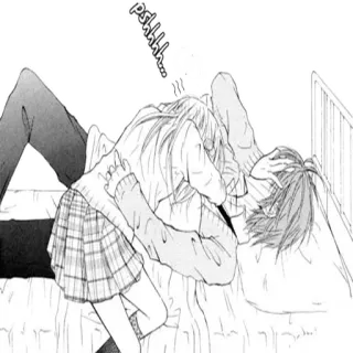 ❤ pshhhh... Anime, Couple, Romance, Manga, Affection telegram sticker
