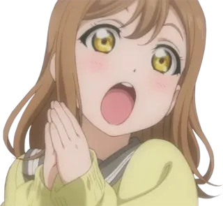 😍 アニメ, カートゥーン, 女の子, 可愛い, びっくり telegram sticker