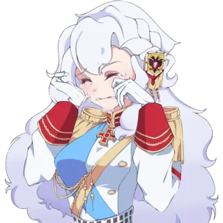 😭 泣く, アニメ, 制服, 悲しい, 女の子 telegram sticker