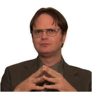 🖖 Dwight Schrute The Office dwight, schrute, the office, serie tv, personaje, serio telegram sticker