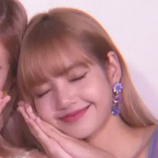😴 Lisa Lisa, Blackpink, K-pop, celebrity, singer, sleeping, cute, idol whatsapp sticker