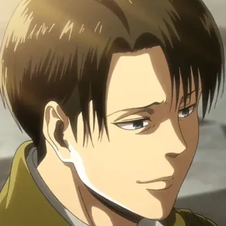 ✨ Levi Ackerman Attack on Titan Anime, Kapten, Karakter, Levi, Attack on Titan telegram sticker