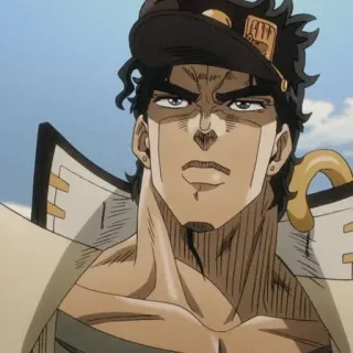 🧬 Jotaro Kujo JoJo's Bizarre Adventure Anime, Jotaro Kujo, JoJo's Bizarre Adventure, Personaje, Manga, Sombrero whatsapp sticker