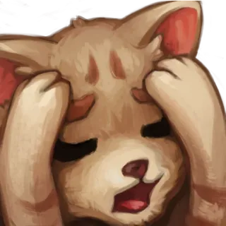 😞 แมว, น่ารัก, ตกใจ, การ์ตูน, สัตว์, เหนื่อย telegram sticker