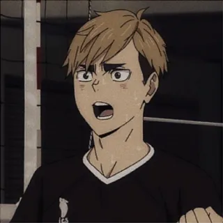 🍯 Anime, Kreskówka, Haikyuu, Postać telegram sticker