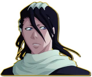 😒 Byakuya Kuchiki Bleach Anime, Mangá, Bleach, Byakuya Kuchiki, Shinigami whatsapp sticker