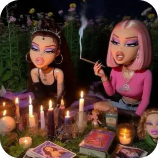 🕯️ Bratz, Bonecas, Velas, Tarot, Oculto telegram sticker