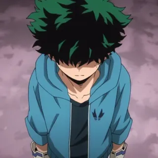 🥦 Deku My Hero Academia anime, manga, deku, my hero academia, izuku midoriya, hero, superhero telegram sticker