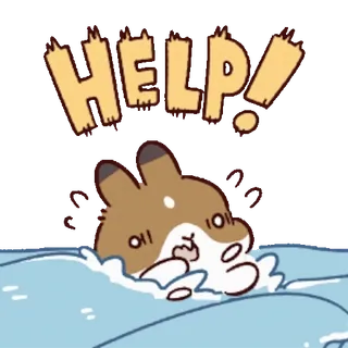 ๐ฑ molang HELP! telegram sticker