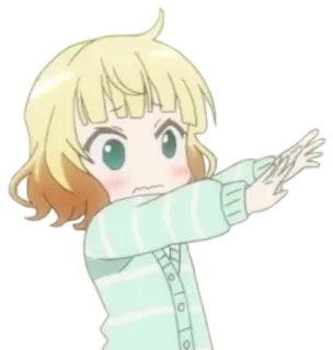 🙌 Аниме, Персонаж, Милый, Девушка telegram sticker