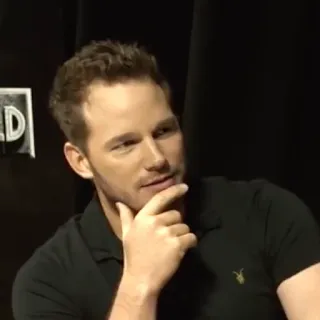 🐁 Chris Pratt aktor, selebriti, pria, potret, Chris Pratt, wajah telegram sticker