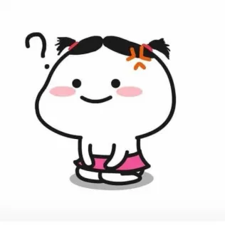 🧐 desenho animado, pergunta, zangado, fofo telegram sticker