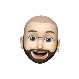 💥 Avatar, Mann, Brille, Emoji, Cartoon, lächelnd, Porträt whatsapp sticker