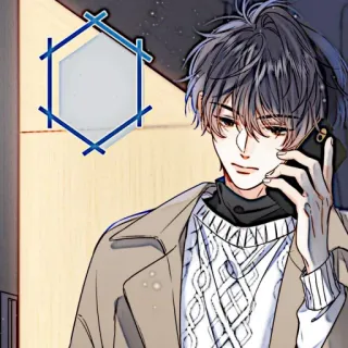 📼 Anime, Mann, Handy, Cartoon, Pullover, Mantel whatsapp sticker
