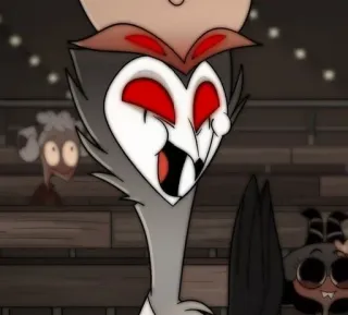 😃 Stolas Helluva Boss Helluva Boss, Stolas, kreskówka, naklejka, animacja telegram sticker