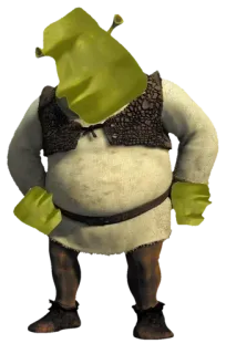 🗿 Shrek การ์ตูน, ยักษ์, เทพนิยาย, สีเขียว, ภาพเคลื่อนไหว telegram sticker