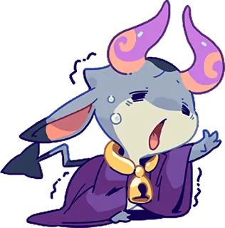 😓 cartoon, monster, cute, animal, demon telegram sticker
