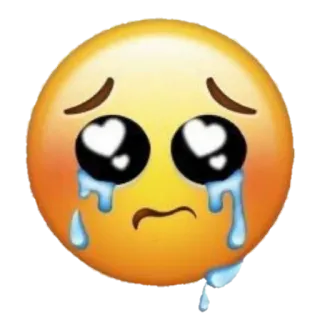 ✨ Emoji, Pleurs, Triste, Larmes, Coeur dans les yeux telegram sticker