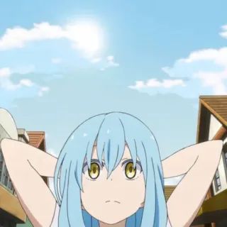 😊 Rimuru Tempest That Time I Got Reincarnated as a Slime Anime, Réincarnation, Slime, Rimuru Tempest, Isekai telegram sticker
