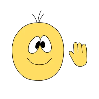 ✋ Hi Emoji, Smiley, Olá, Saudações, Amigável whatsapp sticker