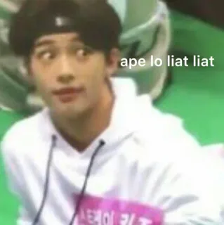 💰 ape lo liat liat Meme, Lustig, Porträt, Asiatisch whatsapp sticker
