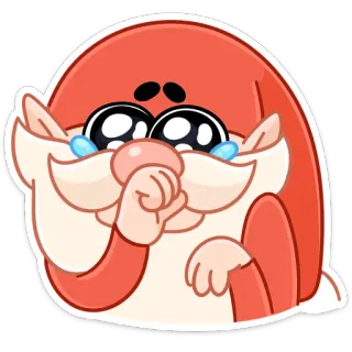 🥺 llorando, triste, personaje, sticker, dibujos animados, emociones telegram sticker