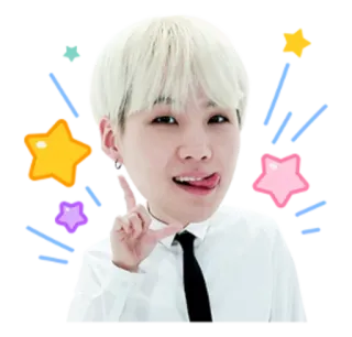 ☝️ Suga Suga, BTS, K-pop, Idolo, Cantante, Star telegram sticker
