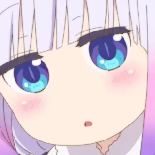 🍚 Kanna Kamui Miss Kobayashi's Dragon Maid anime, fofo, Kanna, Kanna Kamui, Miss Kobayashi's Dragon Maid, dragão, kawaii whatsapp sticker