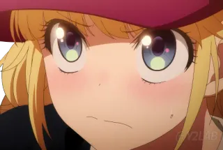 😳 Anime, Garota, Desenho animado, Fofo, Cabelo loiro, Animado, Ilustração telegram sticker