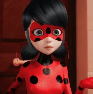 😳 Ladybug Miraculous: Tales of Ladybug & Cat Noir ladybug, miraculous, tales of ladybug, cat noir, cartoon, superhero whatsapp sticker